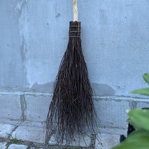 Natural Witch Broom, Halloween Pagan broom besom, Halloween Broom, Wedding Broom