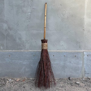 Natural Witch Broom, Halloween Pagan broom besom, Halloween Broom