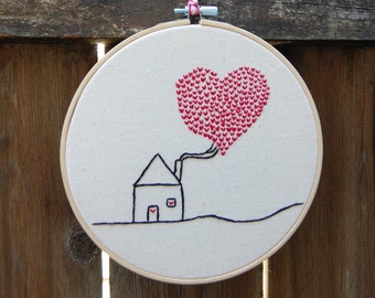 Home full of love-8 inch embroidery