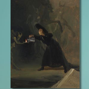 Francisco Goya: The Bewitched Man or The Devil’s Lamp (1798) Canvas Wall Art/Goya Artwork Painting Gift/High Quality Print/Goya Poster/8