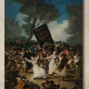 Francisco Goya: Enterro da Sardinha (1812-14) Tela de Arte de Parede/Pintura de Arte de Goya/Cartaz Renascentista/Impressão de Alta Qualidade/Cartaz de Goya/7