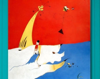 ジョアン・ミロ キャンバスアートプリント：シュルレアリスム表現主義