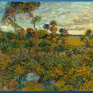 Vincent van Gogh: Sunset at Montmajour Canvas/Post Impressionist Wall Art/Famous Landscape Masterpiece Print/Large Classic Home Decor Gift/8