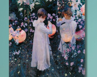 John Singer Sargent Carnation Lily Lily Rose Canvas – 1885