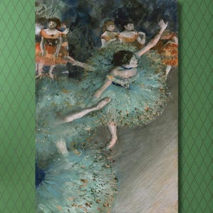 Edgar Degas Dancer (Dancer in Green) Canvas/Impressionist Ballet Painting/Classic 19th Century Art/Art Reproduction/Elegant Wall Decor/1