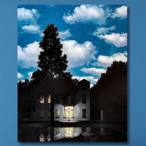 René Magritte: The Empire of Light (1950) Canvas Wall Art/Magritte Painting/Wrapped or Framed Wall Decor/Magritte Print/Surrealism Gift/2