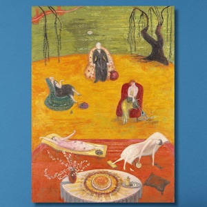 Florine Stettheimer : Heat (1919) Canvas Wall Art/Stettheimer Poster/Modernist Painting/Stettheimer Print Art/Exhibition Wall Decor Gift/1