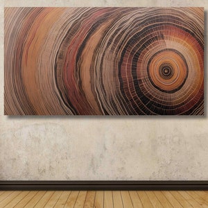 Wood Texture Canvas Wall Art/Wood Patterns Posters/Woodcut Painting/Tree Ring Print/Wrapped or Framed Wall Art/Woodblock Art/Tree Trunk Art5