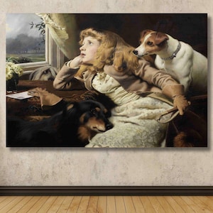 Charles Burton Barber: Dreams (1888) Canvas/Wrapped or Framed Giclee Wall Art/Vintage Painting/Famous Poster/Fomaus Painting/Home Wall Gift