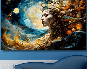 星月夜プリント、ゴッホプリント、フィンセント・ファン・ゴッホ
