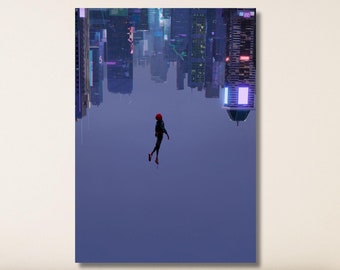Lienzo para colgar en la pared de SpidermanImpresión de Spiderman, calcomanía de pared de Spiderman, arte de pared de Spiderman, póster de lienzo de SpidermanMarco de Spiderman Lienzo de regalo