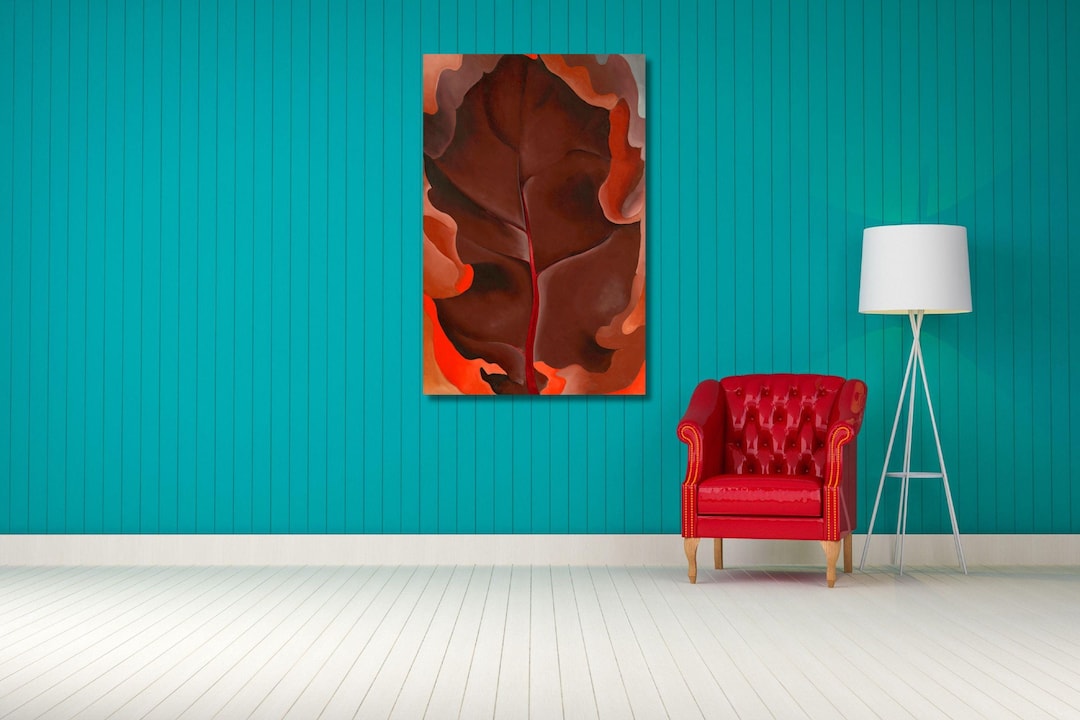 Georgia O'keeffe: Autumn Leaf II (1927) Canvas Art/exhibition Poster ...