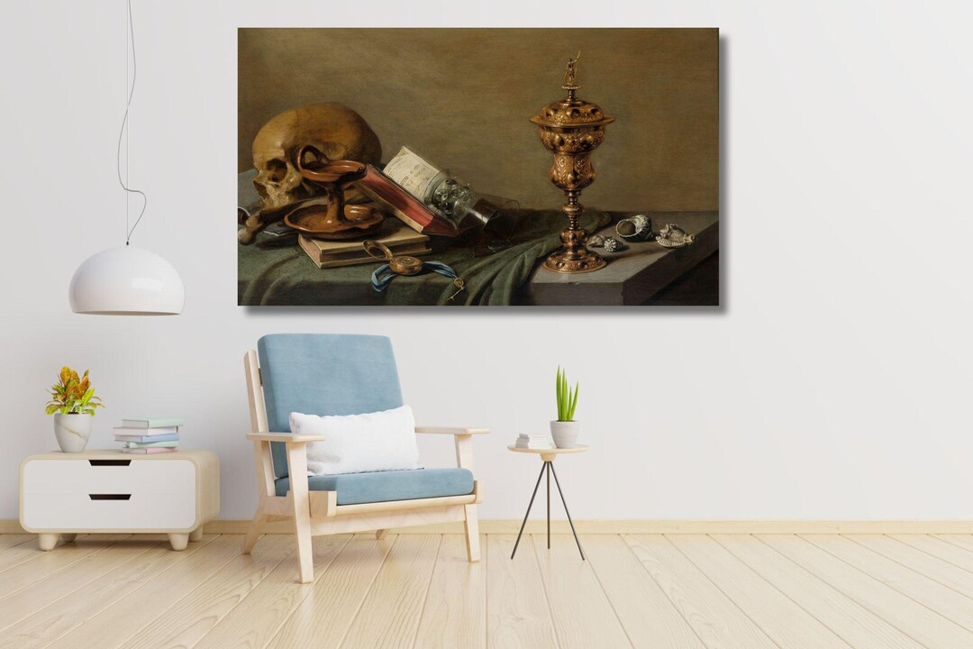 Pieter Claesz: Vanitas With Oil Lamp, Pocket Watch, Song Book ...