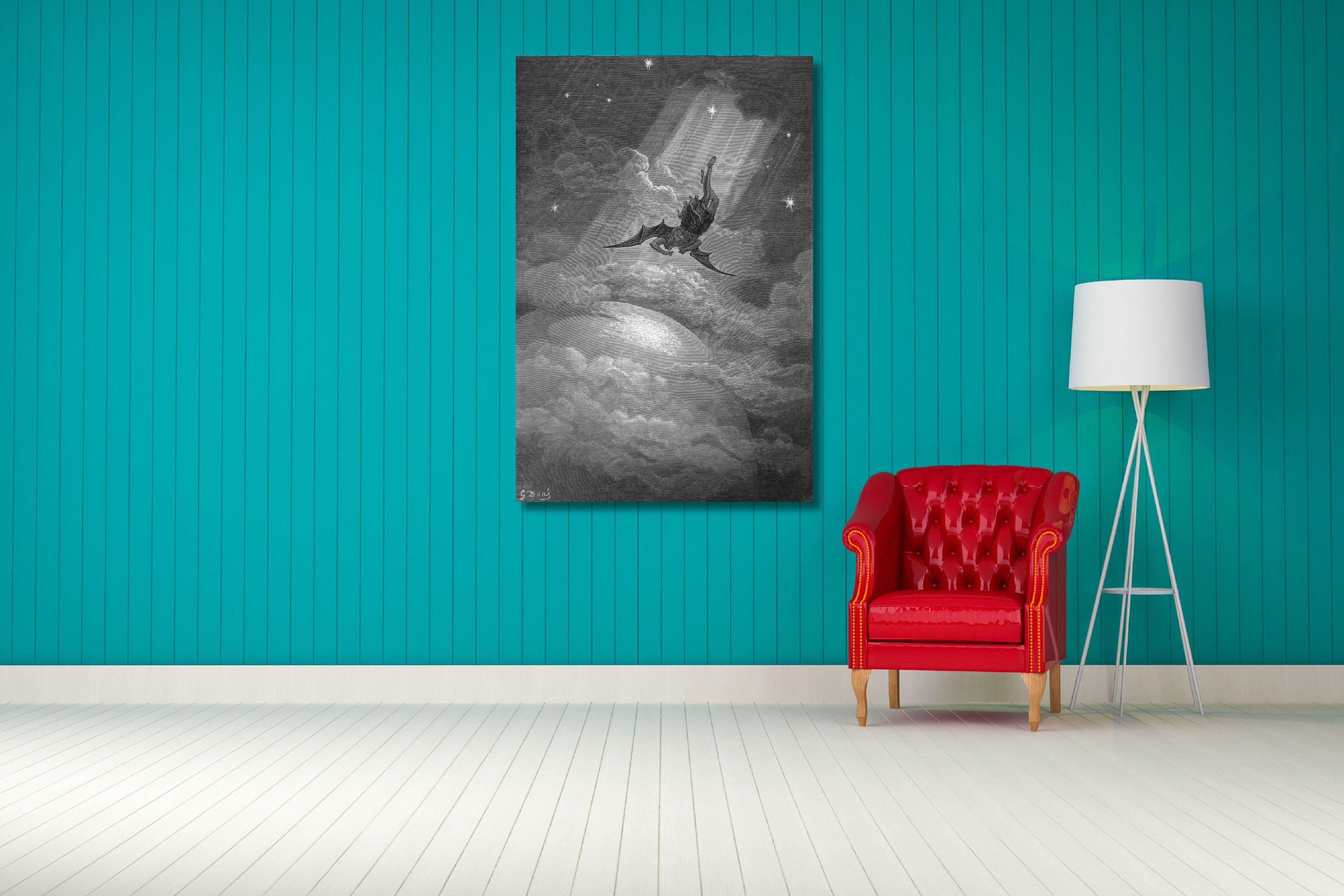 ギュスターヴ・ドレ作「失楽園」キャンバス/ジョン・ミルトン作