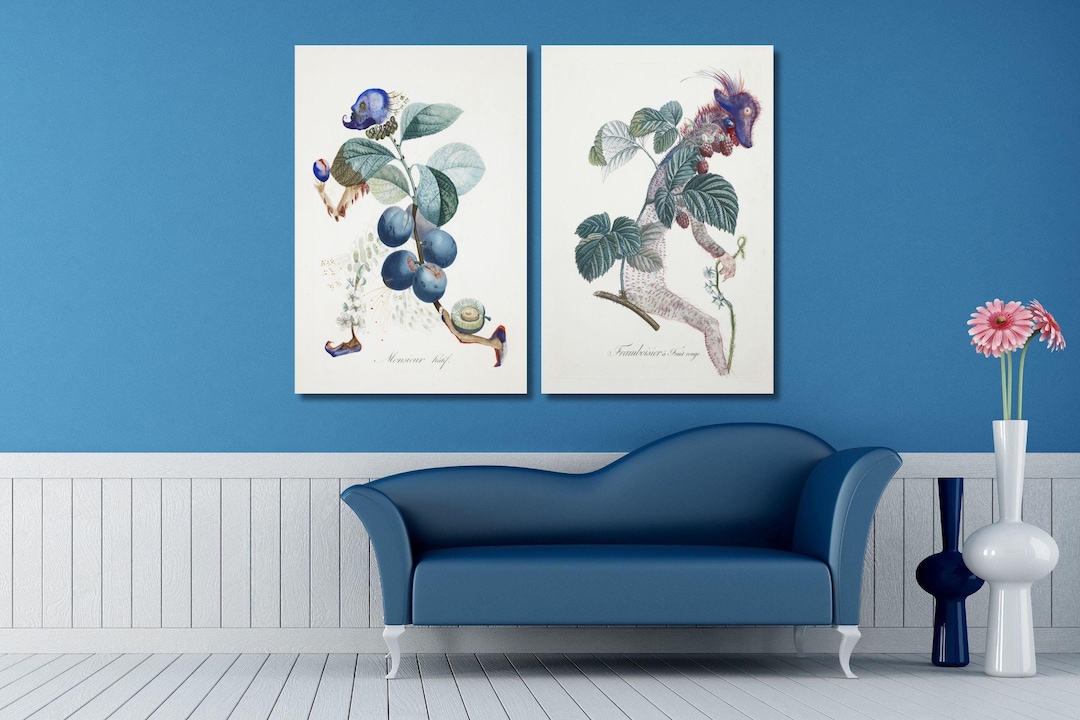 Set of 2 Salvador Dali: Raspberry Bush and Plum Tree -early- (1969 ...