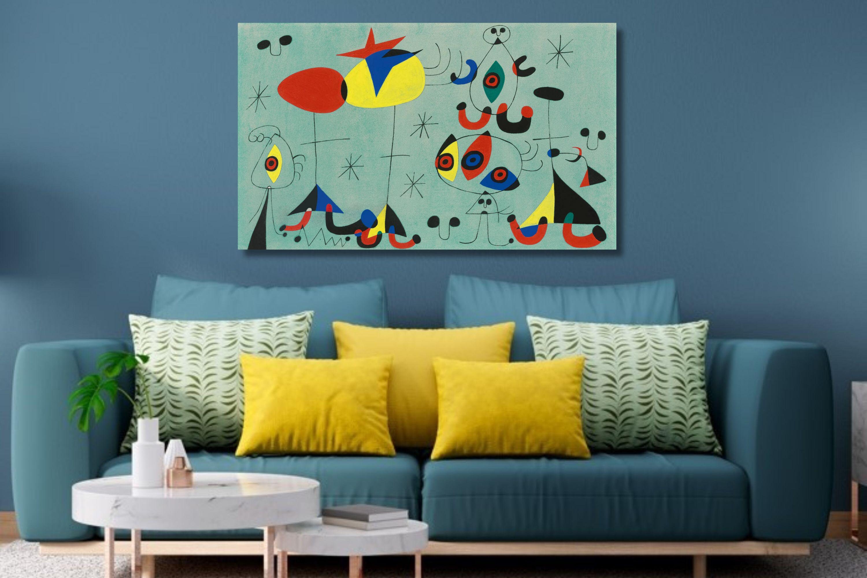 Joan Miro: Snob Party at the Princess's (circa 1946) Canvas Art