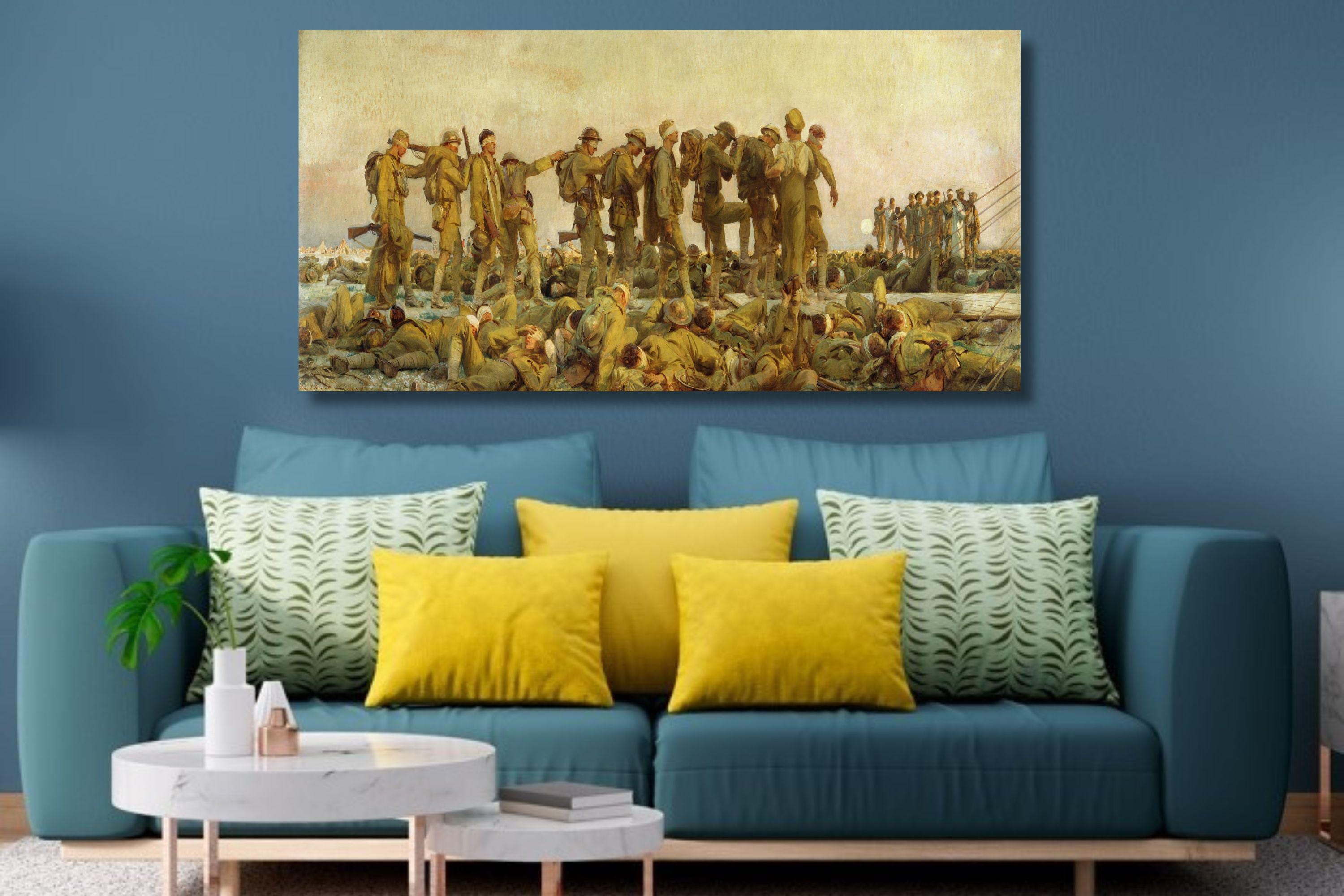 ジョン・シンガー・サージェント ガス攻撃キャンバス – 1919年 第一次