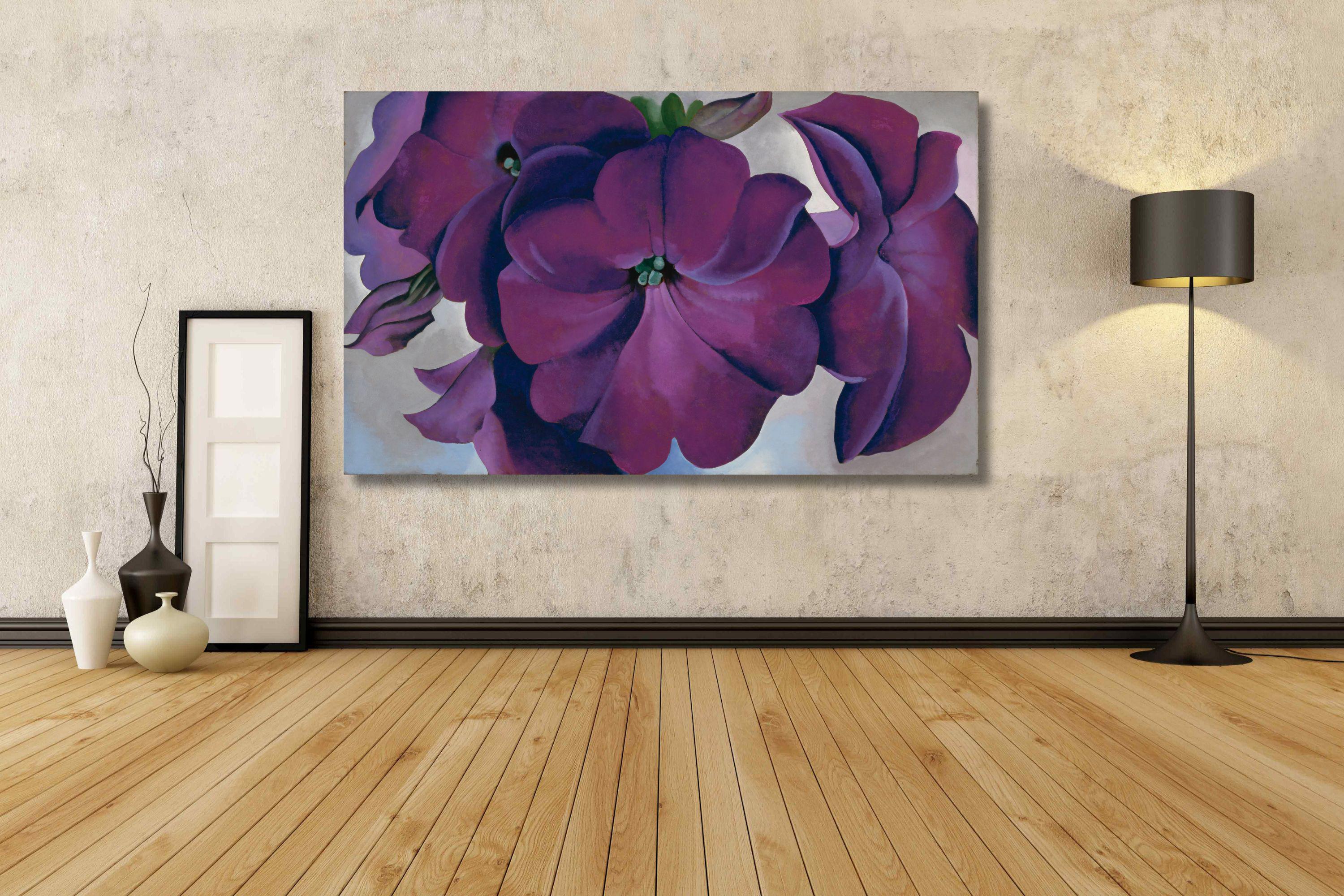 Georgia O'keeffe: Petunias (1925) Canvas Art/exhibition Poster