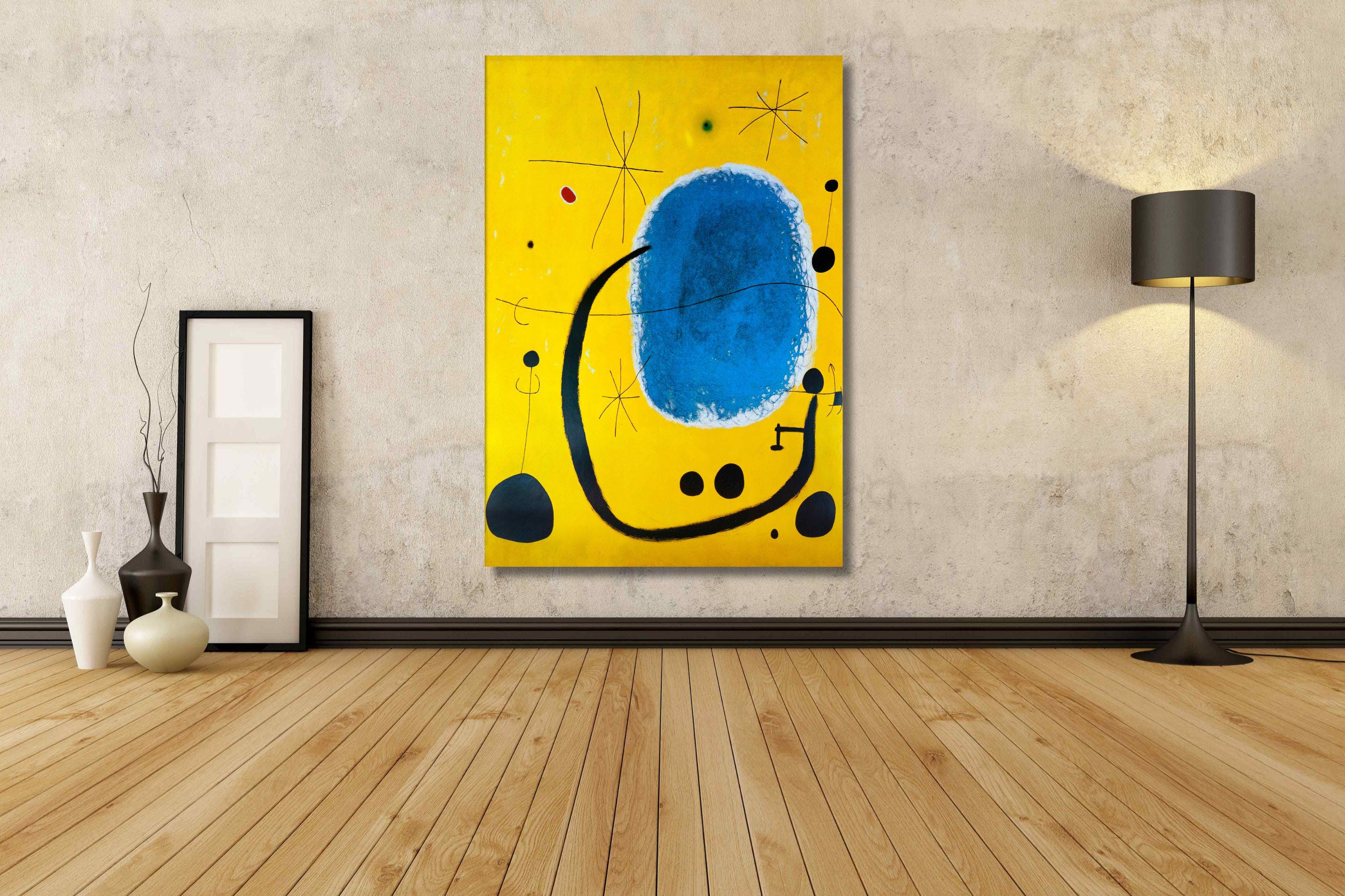 Joan Miro: the Gold of the Azure (1967) Canvas Wall Art/exhibition