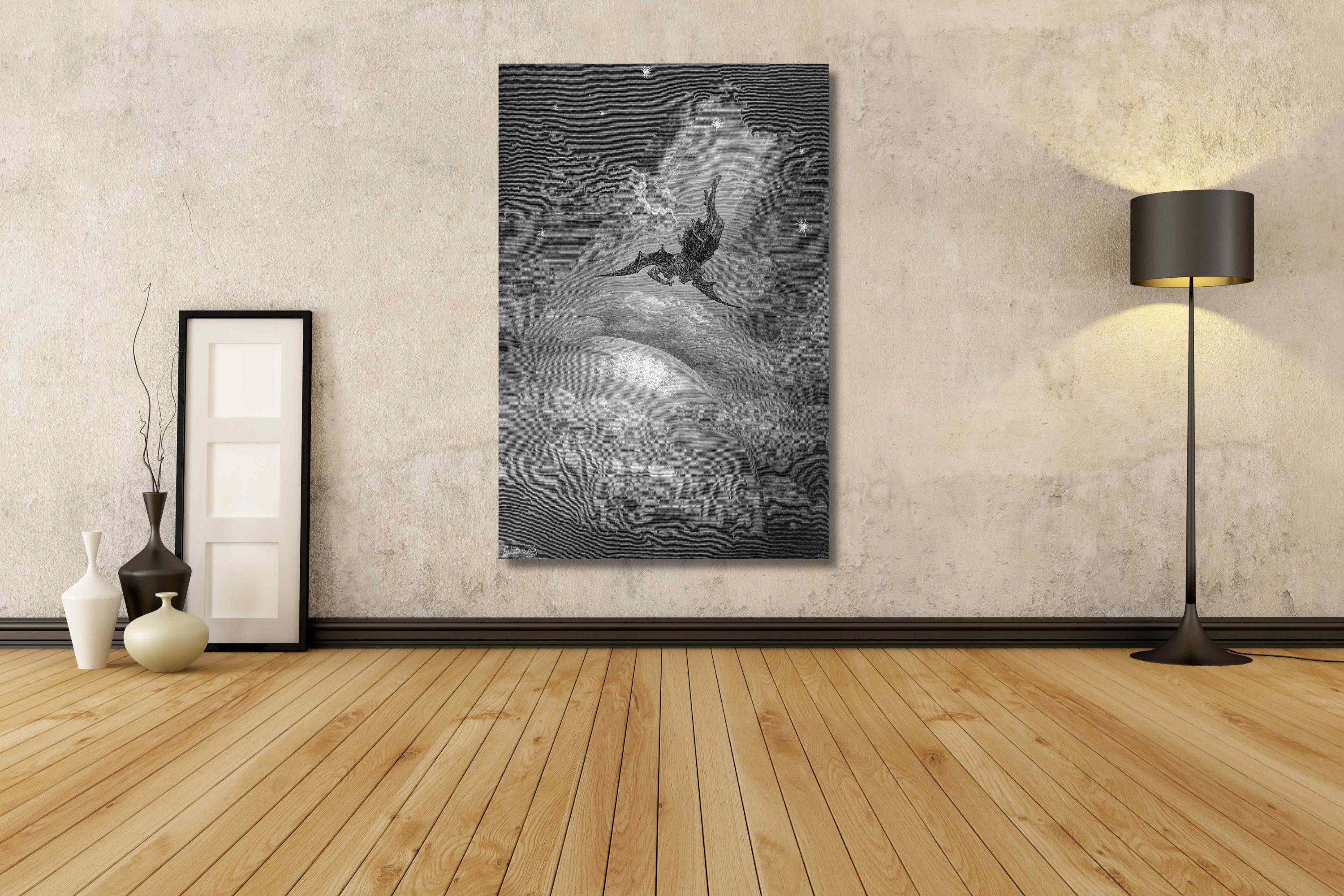 ギュスターヴ・ドレ作「失楽園」キャンバス/ジョン・ミルトン作