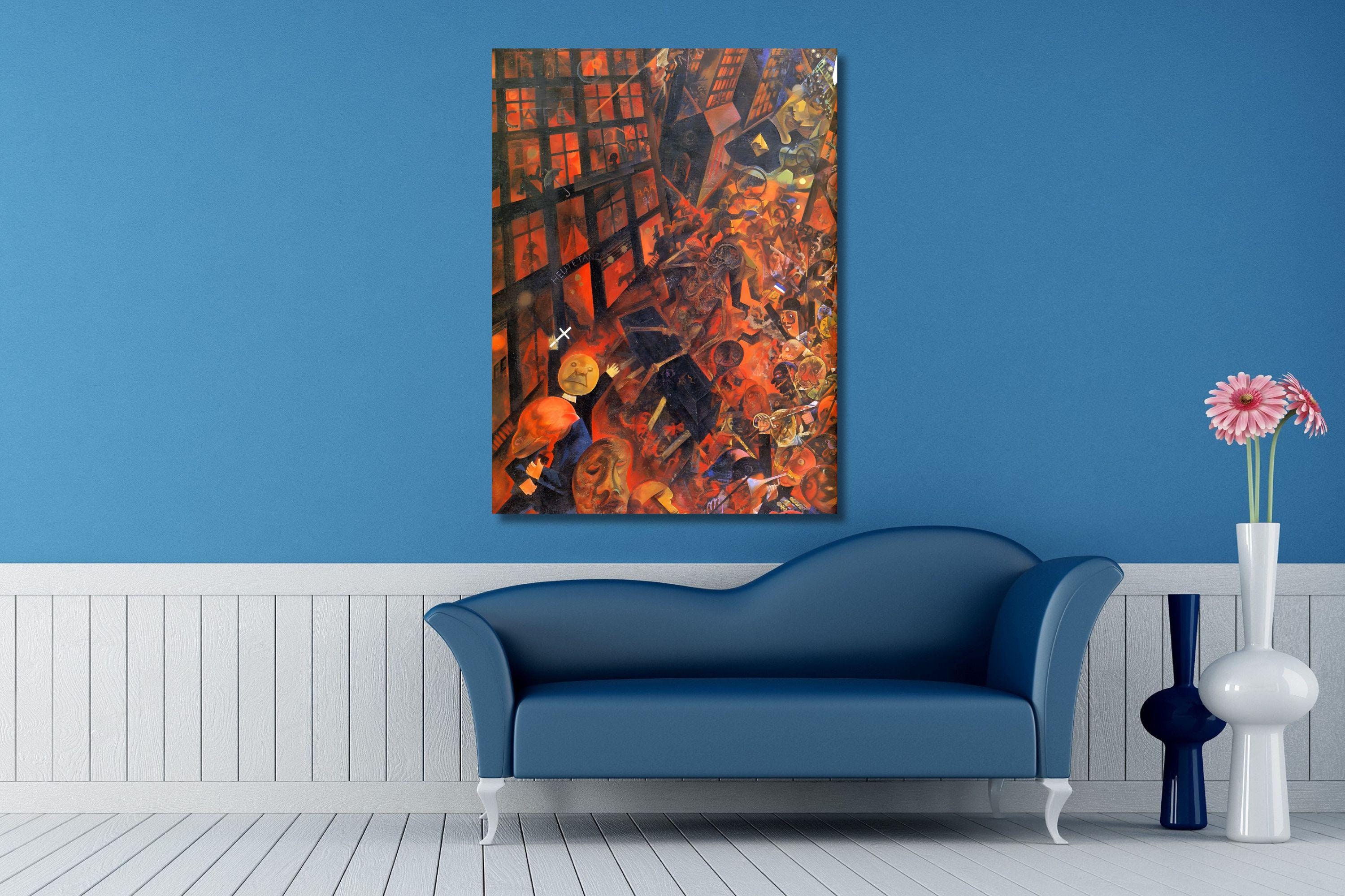 George Grosz: the Funeral (1917) Canvas Wall Art/funeral of Oscar