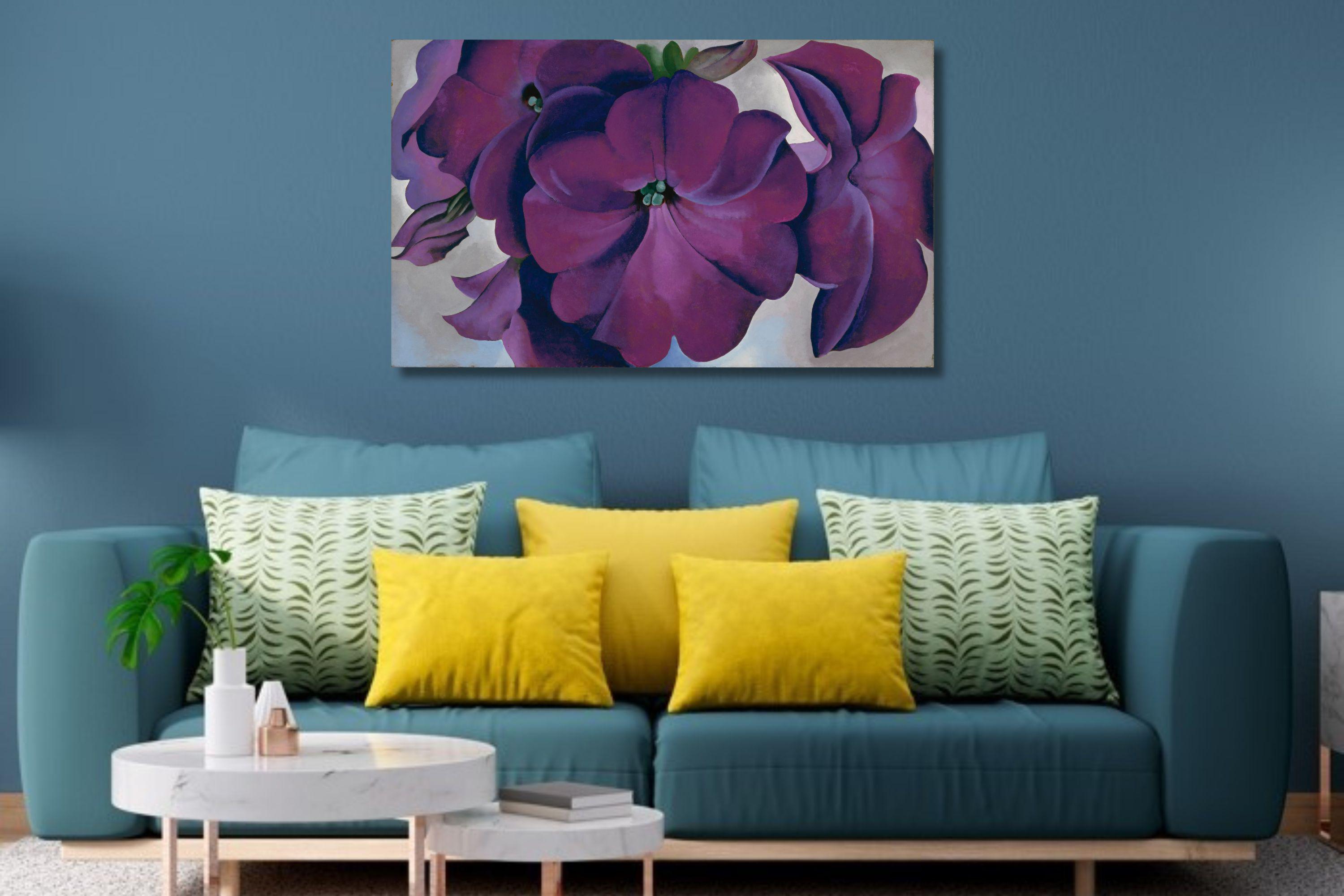 Georgia O'keeffe: Petunias (1925) Canvas Art/exhibition Poster