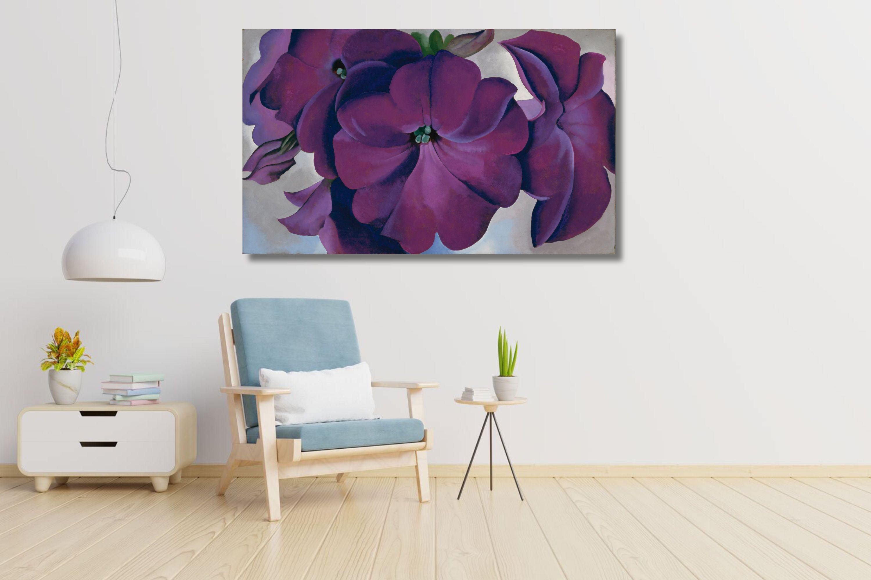 Georgia O'keeffe: Petunias (1925) Canvas Art/exhibition Poster