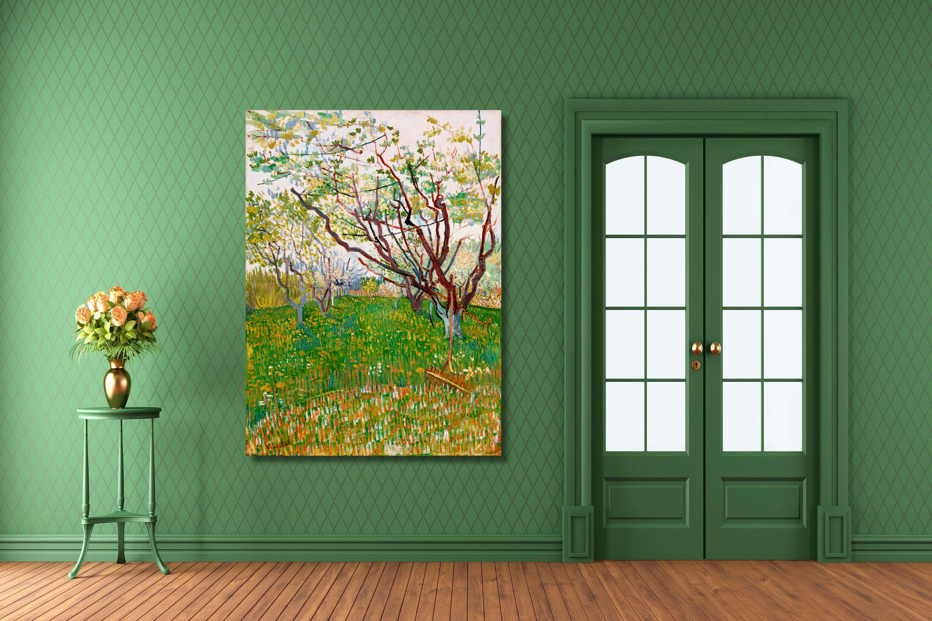 フィンセント・ファン・ゴッホ：花咲く果樹園（1888年）キャンバス