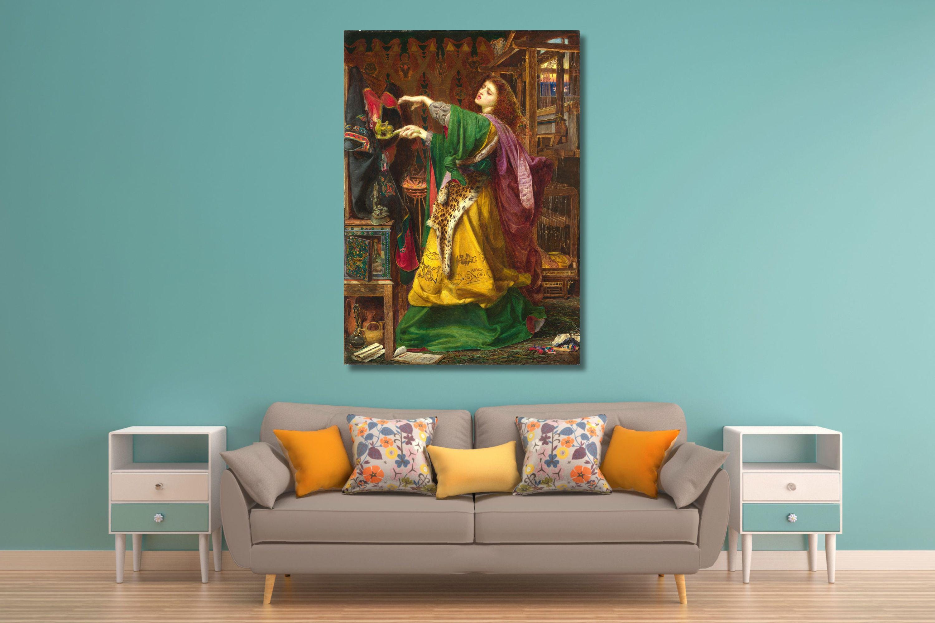 フレデリック・サンディズ：モルガン・ル・フェイ（1864年）キャンバス