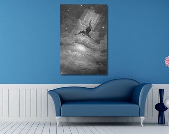 ギュスターヴ・ドレ作「失楽園」キャンバス/ジョン・ミルトン作