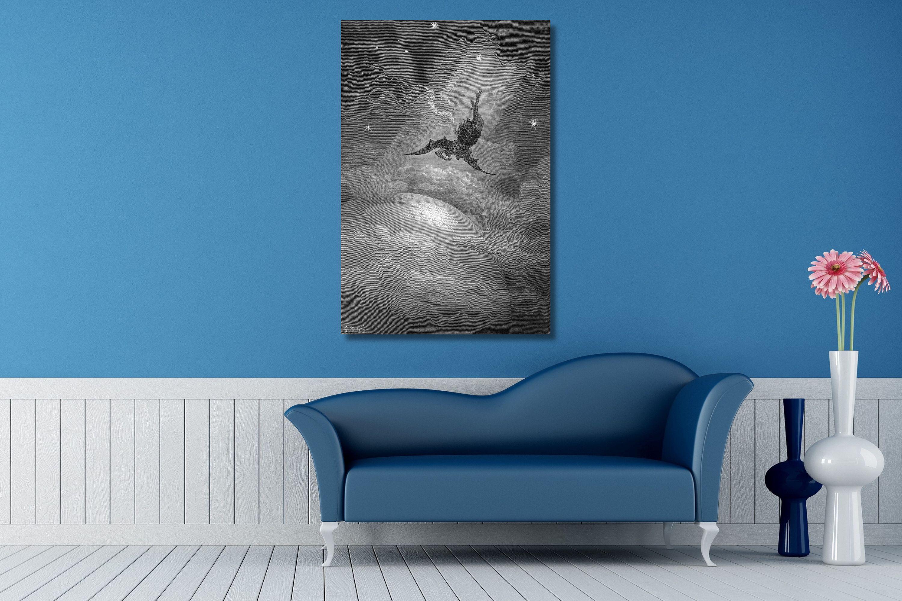 ギュスターヴ・ドレ作「失楽園」キャンバス/ジョン・ミルトン作