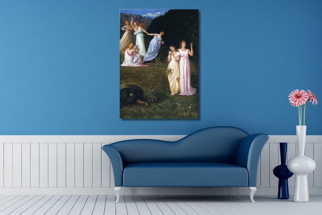 Der Tod Und Die Jungen Madchen Pierre Puvis De Chavannes
