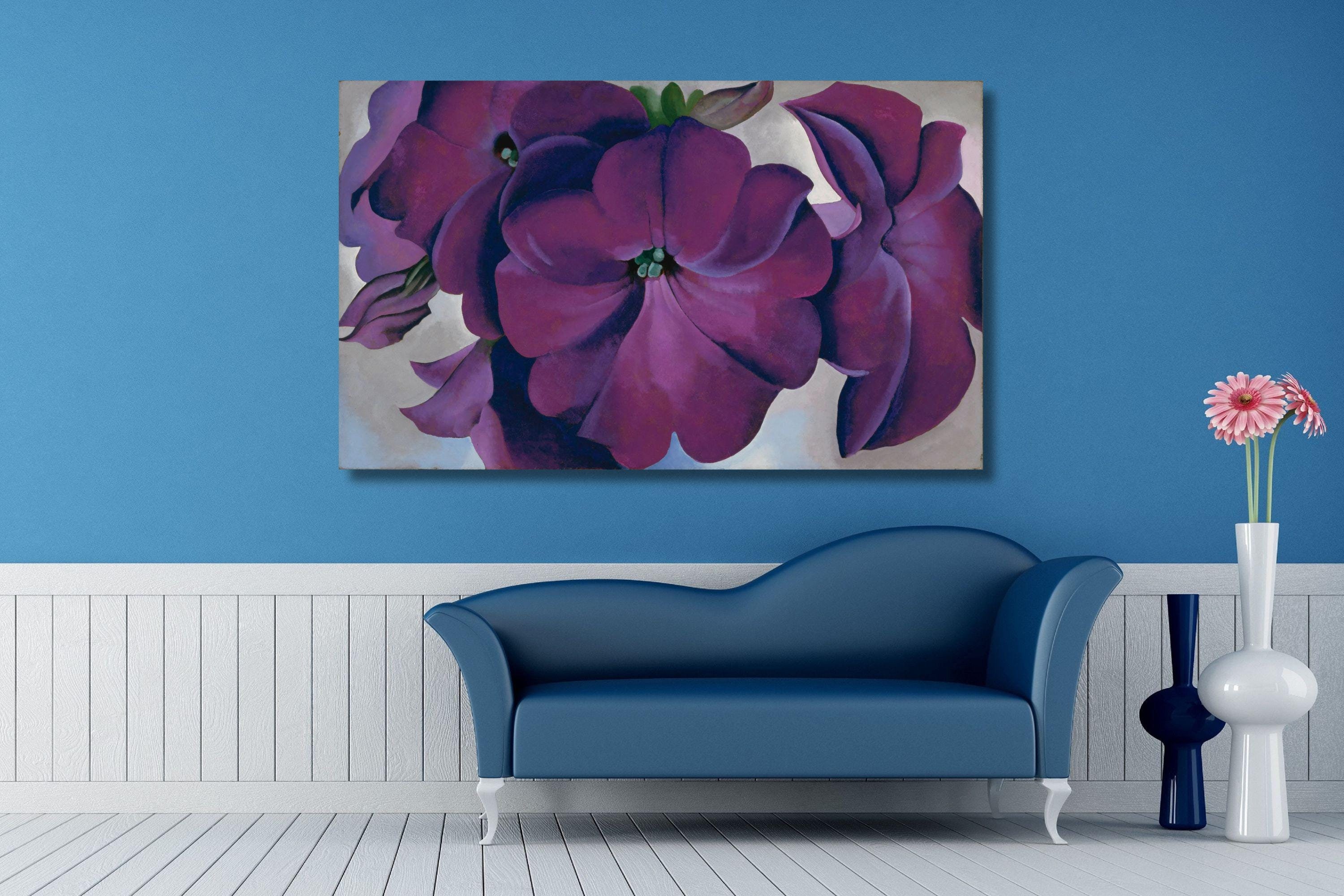 Georgia O'keeffe: Petunias (1925) Canvas Art/exhibition Poster