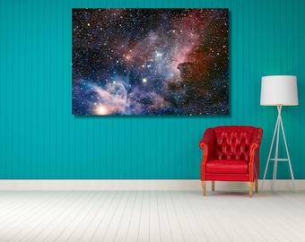 Cuadro de la Nebulosa Carina/Imagen de alta resolución/Decoración de pared del Telescopio Espacial Hubble/Regalo de póster de la NASA/Pintura de paisaje galáctico/10