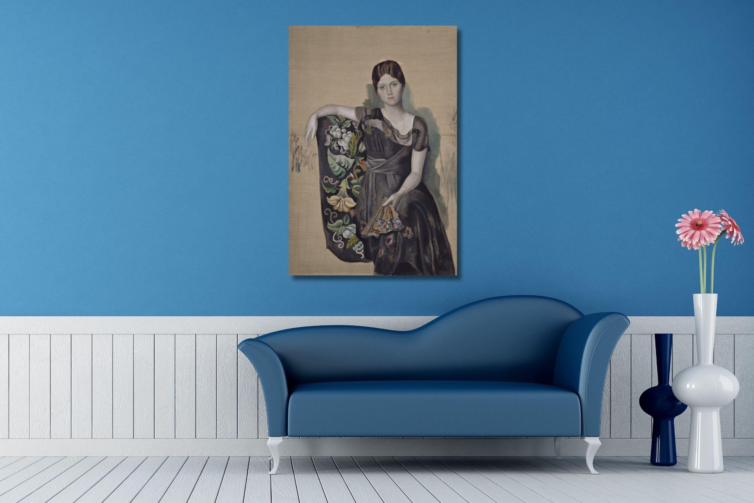 額装済/オルガの肖像（パブロ ピカソ）/アートポスター 額装済/オルガの肖像（パブロ ピカソ）/アートポスター 額装済/オルガ