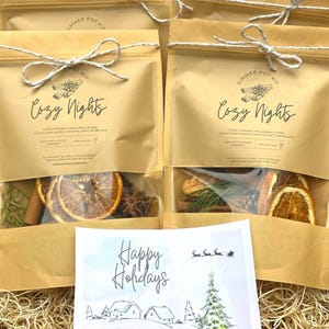 Warm & Cozy Holiday Simmer Pot Kit – Christmas Stove Top Potpourri Gift