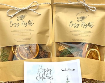 Warm & Cozy Holiday Simmer Pot Kit – Christmas Stove Top Potpourri Gift
