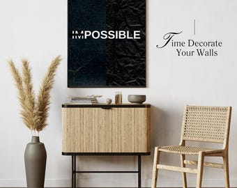 Arte mural motivacional "Posible"