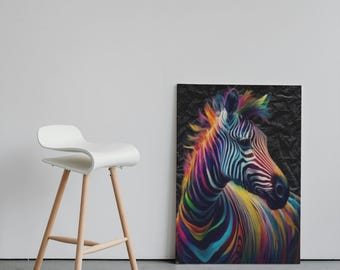 ゼブラウォールアート - Etsy 日本