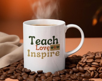 Personalisierte Lehrer Kaffeetasse, Lehrer Geschenkidee, Benutzerdefinierte Lehrer Tasse, Lehrer Wertschätzung Geschenk, Schullehrer Tasse, Lehrer Dankeschön Tasse