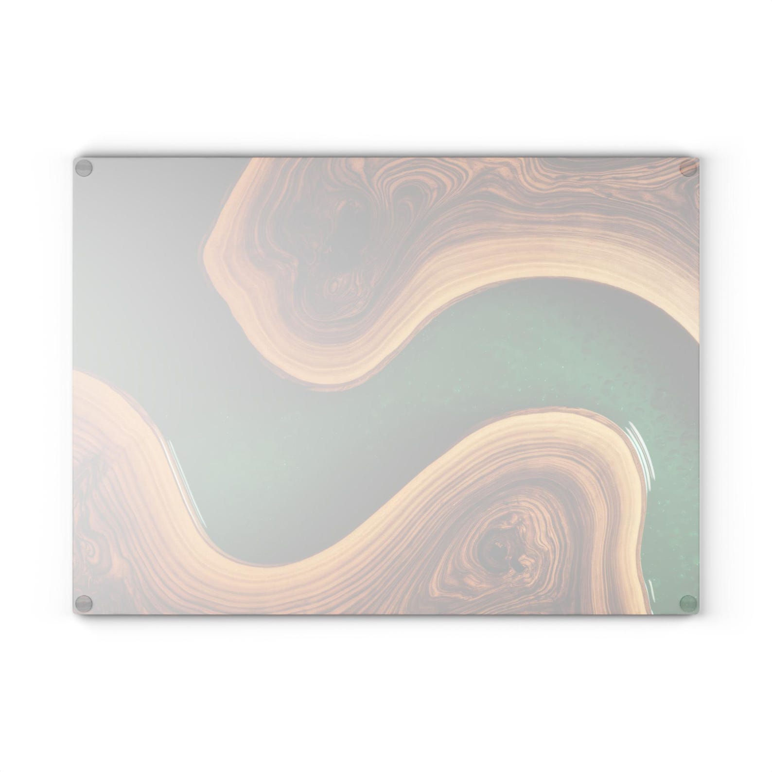 Large Cutting Board - Green + White main image 0