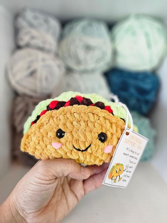 Emotional Support Taco Pattern PDF, Taco Crochet Pattern, Crochet Taco, PDF File, Instant Download
