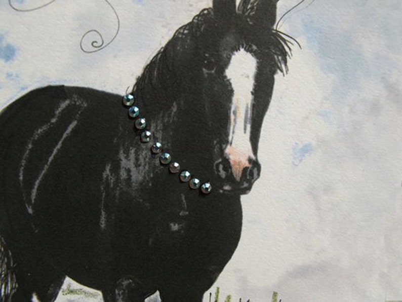 Tarjeta de caballo de cumpleaños de Clydesdale, tarjeta de cumpleaños del caballo de tiro imagen 5