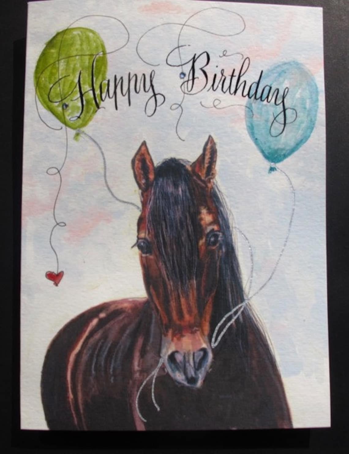 Geburtstag Pferd Karte Pferd alles Gute zum Geburtstag Karte Etsy