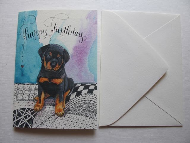 illus Insert Personnalisé Rottweiler Rotty chien Anniversaire Fête des Pères etc carte illus Insert Personnalisé Rottweiler Rotty chien Anniversaire Fête des Pères etc carte