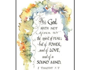 Handmade Bible verse Greeting Card, Inspirational Card