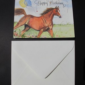 RGLDesigns Biglietto di auguri di compleanno con cavalli