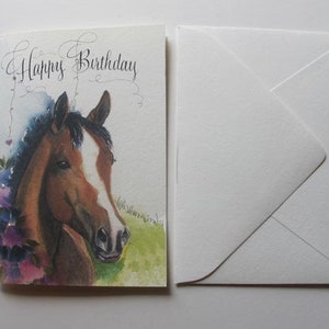 Carte Danniversaire Carte De Cheval De Joyeux Anniversaire Etsy Canada