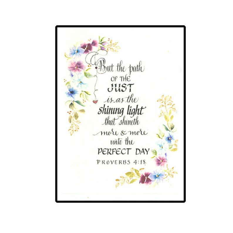 Christian Greeting Card Proverbs Card Scripture card Bible  Etsy