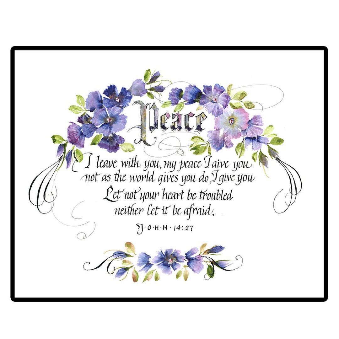 Watercolor Floral Scripture Print: Inspirational Bible Verse (8x10) - Etsy